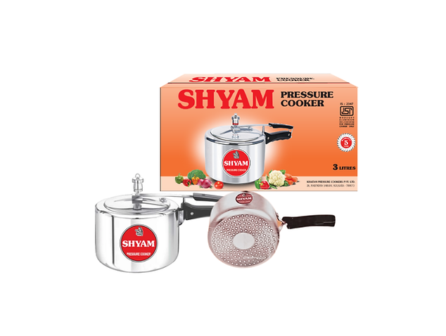 Deluxe Aluminium Pressure Cooker with Induction Base